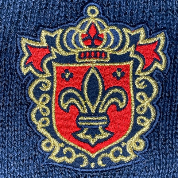 Kasper Navy Sweater with Gold Accents Kids Size: 8/9 - Picture 5 of 7